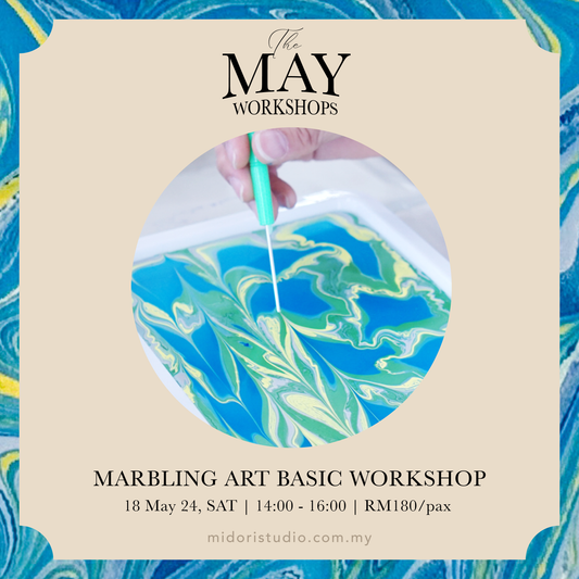 {18 MAY} Marbling Art Basic Workshop | 湿拓画基础工作坊